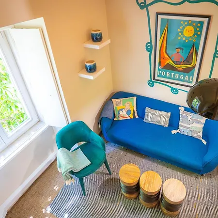 Daire Graca Cozy Blue Loft Authentic Gem Lisboa